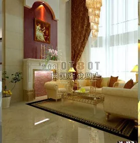 European Design Living Room Interior 3d model