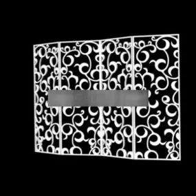 Carved Screen Partition 3d model