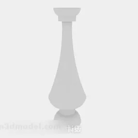 White Pillar Column 3d model