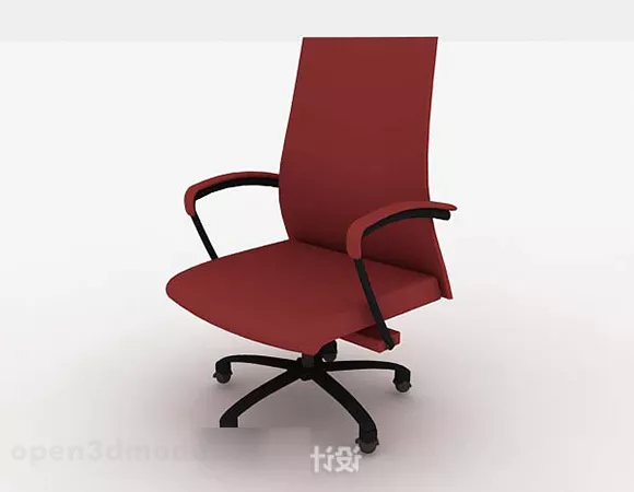 Red Office Chair V3 3d model Red Office Chair V3 3d model
