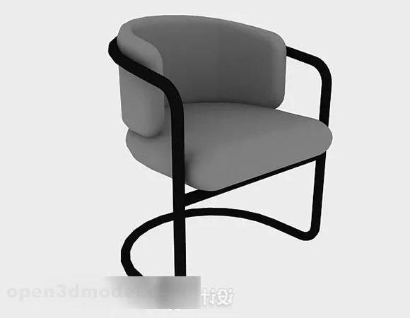 Gray Lounge Chair V1 3d model Gray Lounge Chair V1 3d model