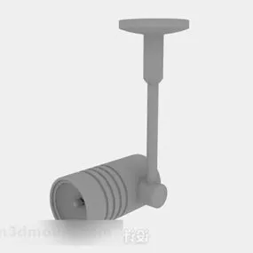 Gray Spotlight Track Lighting 3d model