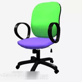 Green Office Chair V2 3d model