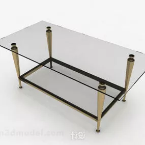 Gray Glass Coffee Table V2 3d model