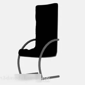 Black Office Chair High Back 3d model