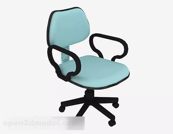 Blue Office Chair V4 3d model Blue Office Chair V4 3d model