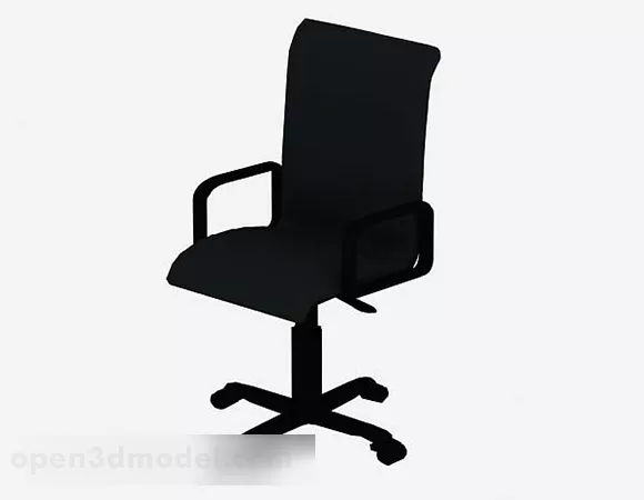 Black Office Chair V8 3d model Black Office Chair V8 3d model