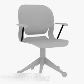 Gray Office Chair V8 3d model