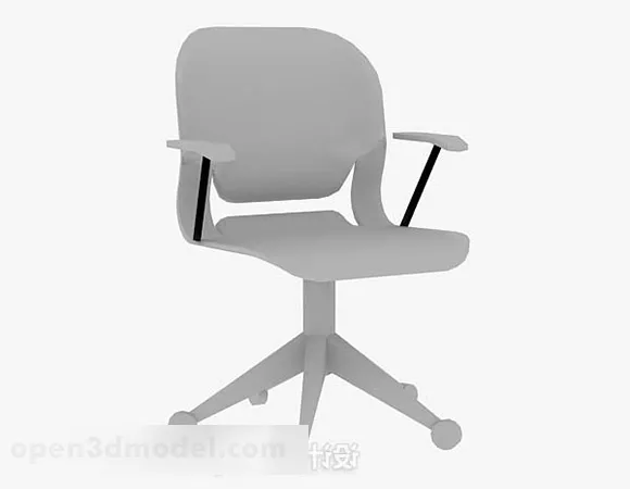 Gray Office Chair V8 3d model Gray Office Chair V8 3d model