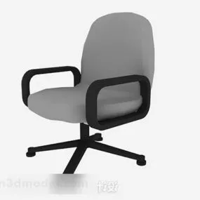 Gray Office Chair V9 3d model
