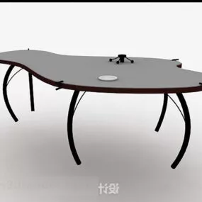 Brown Minimalist Desk V1 3d model