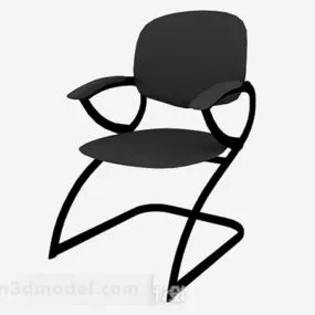Dark Gray Lounge Chair V2 3d model