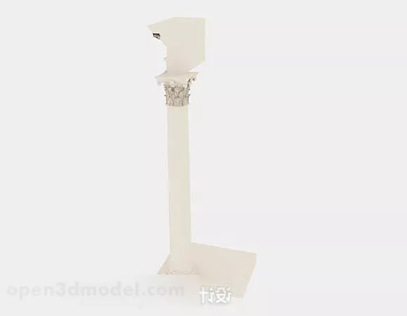 Stone Pillar Column 3d model