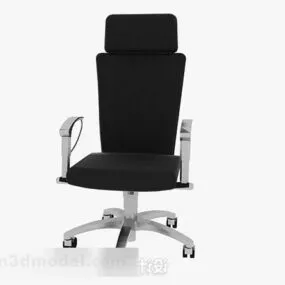 Black Office Chair V10 3d model
