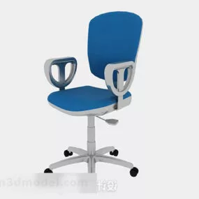 Blue Office Chair V5 3d model