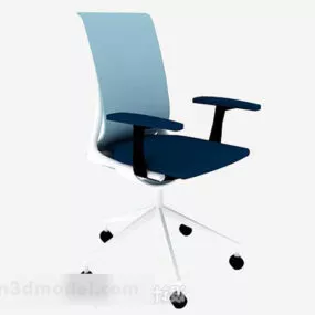 Blue Office Chair V6 3d model