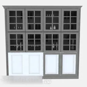Gray Wine Cooler 3d model