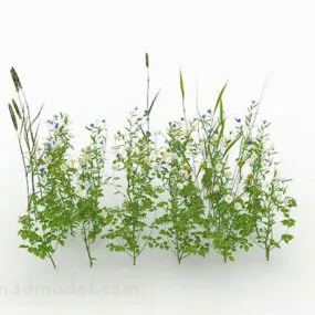 Green Weed Grass 3d model