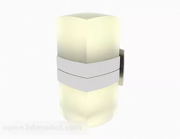 Yellow Shade Wall Lamp 3d model Yellow Shade Wall Lamp 3d model