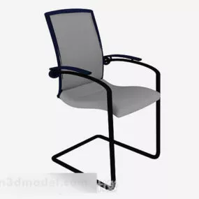 Office Gray Lounge Chair 3d model