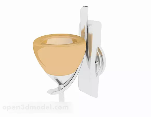Yellow Home Wall Light V1 3d model Yellow Home Wall Light V1 3d model