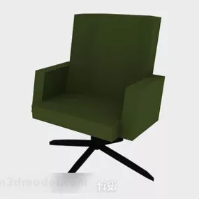 Green Fabric Office Chair V1 3d model