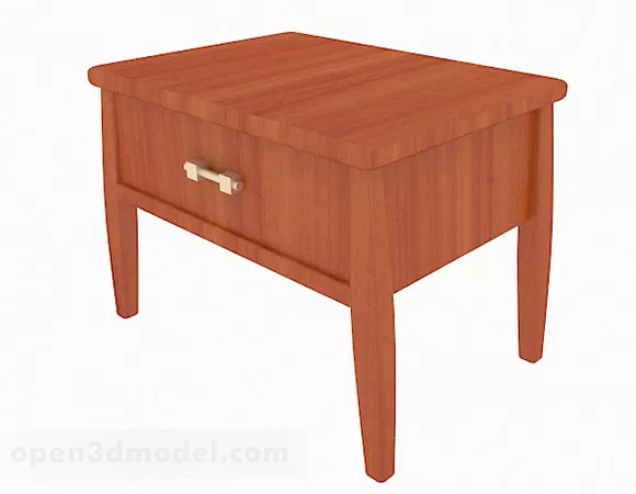 Fresh Brown Wooden Tea Table 3d model Fresh Brown Wooden Tea Table 3d model