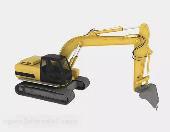 Japan Machine Small Excavator 3d model