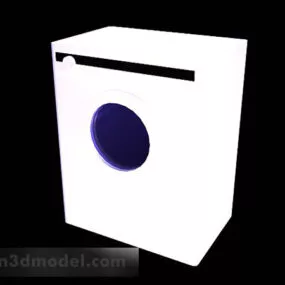 Lowpoly White Washing Machine 3d model