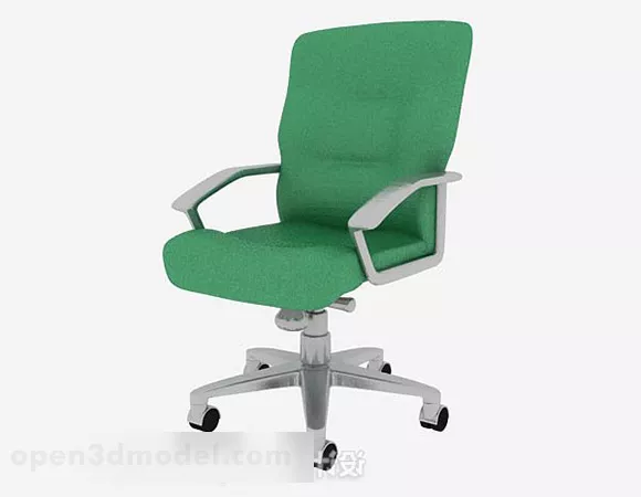 Green Office Chair V2 3d model Green Office Chair V2 3d model