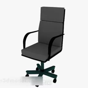 Gray Office Chair V14 3d model