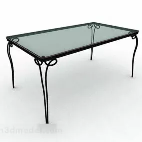 Glass Dining Table V2 3d model