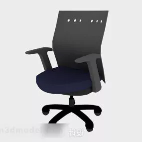 Black Office Chair V11 3d model