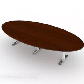 Oval Dining Table V2 3d model