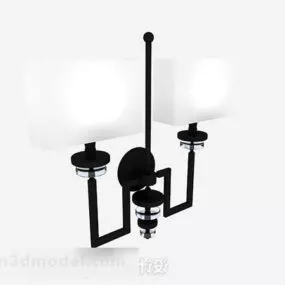 Black Wall Lamp 3d model