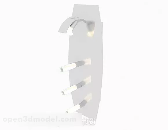Personalized Wall Lamp V2 3d model Personalized Wall Lamp V2 3d model