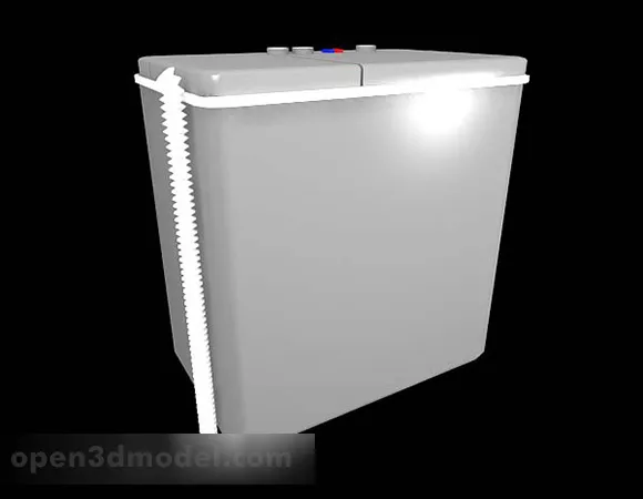 Medium Size Front Loading Washing Machine 3d model