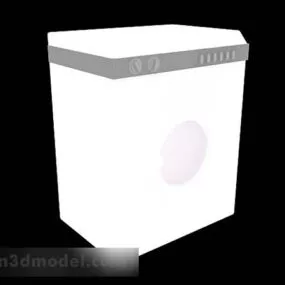 White Washing Machine Lowpoly 3d model