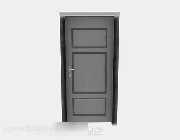 Gray Home Door V2 3d model Gray Home Door V2 3d model