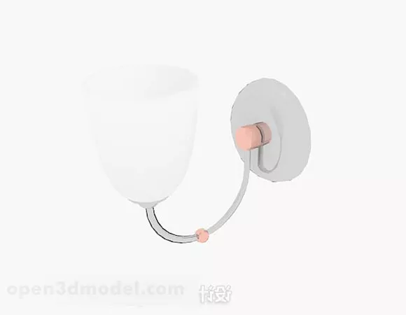 Home Simple Wall Lamp V1 3d model Home Simple Wall Lamp V1 3d model