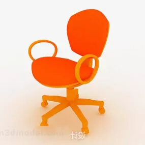 Orange Office Chair V1 3d model