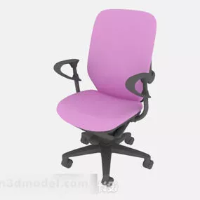 Pink Office Chair V1 3d model