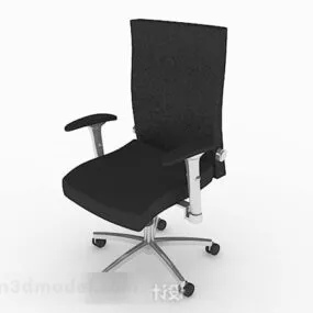 Modern Black Office Chair V1 3d model