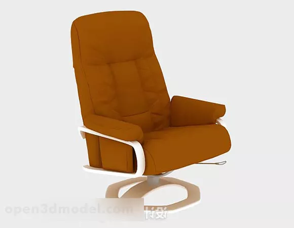 Brown Leather Single Sofa Furniture V1 3d model Brown Leather Single Sofa Furniture V1 3d model