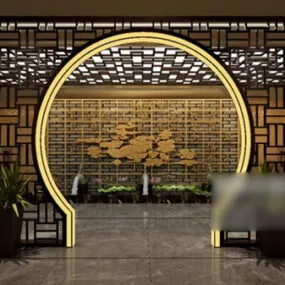 Tongkou Restaurant Interior 3d model