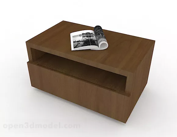 Bedroom Wooden Bedside Table 3d model Bedroom Wooden Bedside Table 3d model
