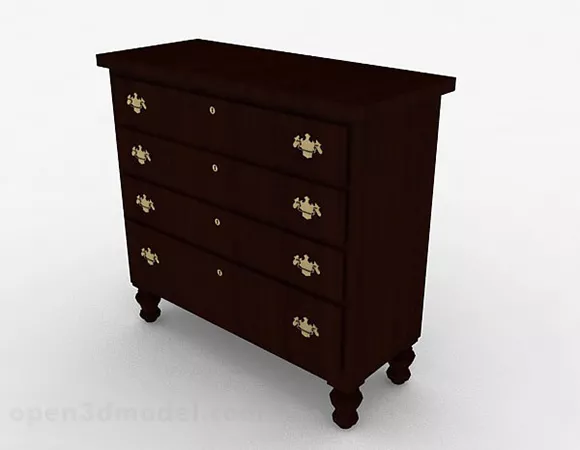 Chinese Style Wooden Cabinet V1 3d model Chinese Style Wooden Cabinet V1 3d model
