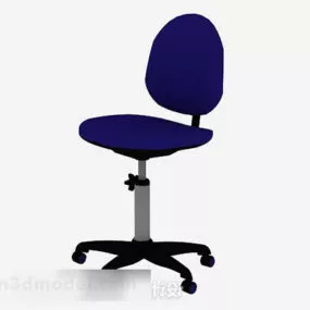 Blue Office Chair V8 3d model