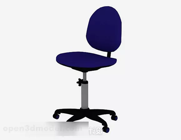 Blue Office Chair V8 3d model Blue Office Chair V8 3d model