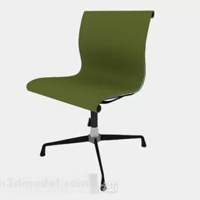 Green Plastic Office Chair 3d model